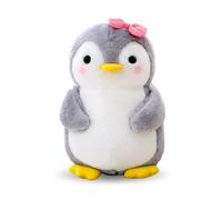 Wishstar Peluche de peluche de pingüino con lazo para niñas - Animales de peluche para abrazar y jugar - Squishmallow, 25 cm
