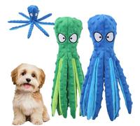Wiskerspot Octopus Toy for Dogs,Stuffing Free Octopu Dog Toys,Wiskerspot Com Octopus Toy,Eco-friend Octopus Plush,Resistant to Chewing and Squeaking, Suitable for Puppies and Small Dogs (2PCS Green)