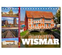 Wismar - Die Ostseeperle unter den deutschen Hansestädten (Tischkalender 2026 DIN A5 quer), CALVENDO Monatskalender: Ein Streifzug durch die wunderschöne Hansestadt