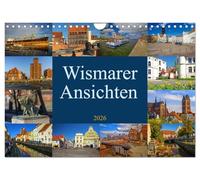 Wismarer Ansichten 2026 (Wandkalender 2026 DIN A4 quer), CALVENDO Monatskalender: Wismar, Stadt der Backsteingotik - Perle an der Ostsee. ... Menschen kennzeichnen die Hansestadt.