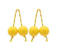wisoolkic 2 unids/set de bolas de percusión manual para adultos y niños, actuación musical, instrumento Musical africano Shekere ABS, do