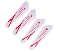 wisoolkic 4 unids/Set Durable diversas Opciones para RC Pala para Dron Piezas de Repuesto Helicóptero De Control Remoto hélice Hoja ABS Accesorio, Rojo