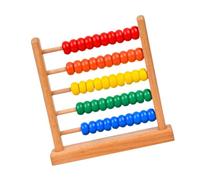 wisoolkic Ábaco de para Madera con Cuentas de Colores para Contar y desarrollar Habilidades matemáticas a través del Juego. Herramienta educativa Digital para Madera.