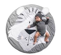 wisoolkic Alfombra de Suelo con Animales encantadores, fácil de Manejar y Lavable, sensación de Tacto, Manta de Juego para Gatear, poliéster, Tigre