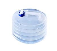 wisoolkic Bolsa de agua portátil para acampar y senderismo, plástico duradero plegable, conveniente y práctico para exteriores, PE comprimido, 15 litros