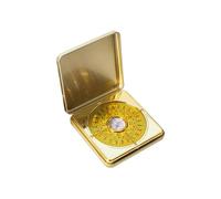 wisoolkic Brújula Feng Shui única con lugares buenos y malos, decoración vintage y compañero de viaje portátil para aventuras. Brújula plegable en caja de aleación.