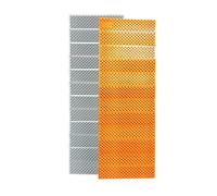 wisoolkic Colchoneta de camping impermeable, plegable y portátil, para acampar al aire libre, de espuma ultraligera y plegable, naranja