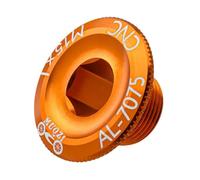 wisoolkic Cubierta de manivela de Bicicleta, Brazo aleación Aluminio, Perno bielas para Bicicletas Carretera BMX, Color Naranja, Naranja, 2.8 x 1.42 x 1. cm