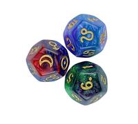 wisoolkic Dados poliédricos de astrología, 12 Caras, Accesorios para Juegos de, elección Constelaciones para Noches Juegos y Divertidas Actividades Familiares, Juego rol astrología, Estilo A