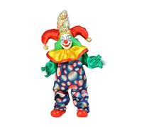 wisoolkic de Payaso Pintada a Mano de 25 cm, Regalo Fiesta, Linda muñeca Payaso móvil, muñecas Porcelana coleccionables Retro únicas, muñecas Porcelana coleccionables,