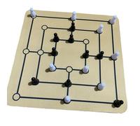 wisoolkic El Juego de con ajedrez clásico y el Juego Morris de Nine Men Garantiza diversión y Desarrollo para niños y Adultos por Igual Actividad Damas en Tablero ajedrez