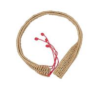 wisoolkic Elimine el ruido con cuerda de ratán tejida duradera y resistente Cuerda de ratán hecha a mano Cuerda de cáñamo trenzada hecha a mano, rojo