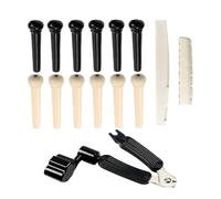 wisoolkic Extractor de clavijas para cejuela de puente de guitarra, clavijas de cuerda incluidas en el juego para una ejecución suave y un reemplazo eficiente de cuerdas,