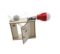 wisoolkic Generador eléctrico de para Madera portátil para Abrir Puertas de casa. Juguete Ciencia física. Modelo generador Manual para Madera. Fomenta el Aprendizaje Stem y el Pensamiento