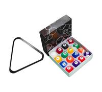 wisoolkic Juego de 16 Mini Bolas de Billar Resina Colores, estables y Resistentes a los daños. Duradero. Bola futbolín, Bola 2.5 cm