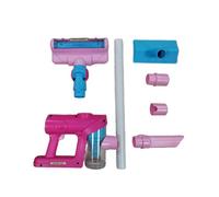 wisoolkic Juego de Limpieza de Mano para niños pequeños, simulación Realista aspiradora, Experiencia en casa, Juego Aprendizaje para niños y niñas, Rosa, 15.7 x 7 x 76 cm