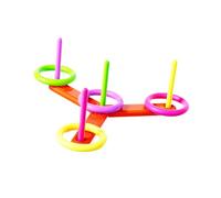 wisoolkic Juguete Colorido para lanzar Aros de 38 cm x 5 cm, fácil de Guardar, Juego Deportivo para Exteriores Que fomenta la interacción Entre Padres e Hijos, coordinación Mano-Ojo.