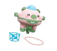 wisoolkic Juguete de Monociclo para Caminar, novedoso, para Caminar sobre la Cuerda Floja, Que Proporciona un Equilibrio único y Divertido para los niños. Cerdo de Equilibrio, , Verde