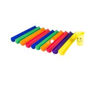 wisoolkic Kit de tuberías para Mejorar la coordinación, desafío de tuberías, Actividades Trabajo en Equipo Atractivas, Juegos Tazas 8,5 x 12,5 cm (3,35 x 4,92 Pulgadas), 10 Half Pipes