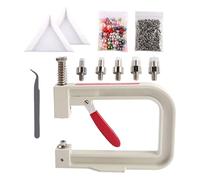 wisoolkic Kits prácticos de máquina para engastar perlas con diversos accesorios. Camisetas, sombreros, bolsos y manualidades. El paquete incluye: 1 máquina para engastar perlas, kits de para, #20