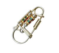 wisoolkic Llavero de dureza con clip. Ideal para llaves de diario, sujetado a bolsos o hecho alambre soldadura. Llavero colgante para bolso, cinturón, llaves, herramienta bolsillo.