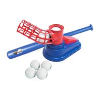 wisoolkic Máquina de bateo de béisbol para Juegos Deportivos al Aire Libre, Duradera, Resistente y Duradera, para Horas de diversión. Ayuda a comprender el Funcionamiento de los , Rojo , 51x28x23.3cm