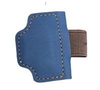 wisoolkic Marcapáginas de piel personalizado con diseño, ultraelástico e impermeable. Un regalo para enamorados, lectores y viajeros, Azul