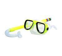 wisoolkic para Máscara de Snorkel para niños, Gafas de Buceo, Vista Amplia Que Permite a los niños Explorar el Mundo Submarino con Comodidad y Seguridad, Juego de Snorkel para, Amarillo, 35x15x6cm