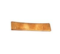 wisoolkic Piezas de bricolaje para guitarra, herramienta para prensar trastes de guitarra latón, insertos prensa diapasón fáciles usar para músicos, duraderos y, Dorado, 12''