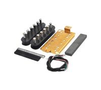 wisoolkic Piezas de guitarra DIY, pastillas con kits completos para mejorar el rendimiento de la guitarra eléctrica, pastillas puente eléctrico, piezas mástil, humbuckers, kits DIY, Puente, 52mm