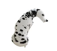 wisoolkic Realista para los Amantes de los Perros de Todas Las Edades, cómodo y Suave, de poliéster, Almohada con Forma de Cachorro en 3D, Almohada con Estampado de Perro, dálmata