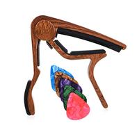 wisoolkic Reemplazo de capos de guitarra acústica clásica eléctrica de goma, instrumento de cuerda Universal, ukelele, pieza de selección, regalo de cumpleaños, Color oscuro