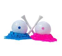wisoolkic Regalo para futuros Padres: Pelotas de Golf únicas para revelar el género del bebé. Celebra con Estilo los Momentos de revelación del bebé. Cada Pelota Tiene un diámetro 4,2 cm (1,65