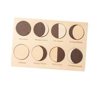 wisoolkic Rompecabezas Educativo de para Madera con Las Fases de la , Juguete cognitivo, Rompecabezas Las Fases la , Experiencia Aprendizaje para niños, Tablero cognitivo para Madera, Bloque