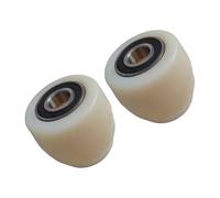wisoolkic Rueda con rodamientos para transpaleta, rodillo de nailon de 82 mm diámetro y 70 mm ancho, para intensivo. Ruedas para transpaleta. Ruedas para transpaletas.