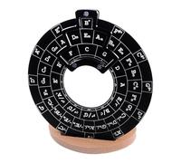 wisoolkic Rueda de acordes de círculo quintas: mejora la comprensión conceptos musicales, guitarra, bajo, piano, violín, entusiastas la música redonda, herramienta melodía, herramienta