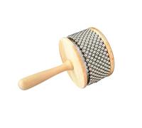 wisoolkic Sonajero de mano Cabasa de Para madera, instrumento de percusión de regalo para niños, ideal para la enseñanza de música en aulas. Los sonidos de Cabasa se producen, Diámetro 11.5 cm