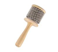 wisoolkic Sonajero de mano Cabasa de Para madera, instrumento de percusión de regalo para niños, ideal para la enseñanza de música en aulas. Los sonidos de Cabasa se producen, Diámetro 6.5 cm