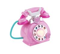 wisoolkic Teléfono de Juguete Teléfono electrónico Retro para bebé Juguete de simulación educativa Cultivar la Capacidad cognitiva con luz Suave y Colores Brillantes Desarrollar Habilidades Dibujos