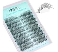 Wispy Extensiones de pestañas naturales, extensiones de pestañas con ojo de gato, izquierda y derecha, 180 unidades, volumen de pestañas, racimo de pestañas individuales, para principiantes (amanecer