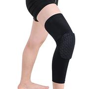 WISREMT 2 Pcs Rodilleras para Muslo, Manga de compresión para Pierna para Baloncesto, Manga Larga para Pierna, Equipo de protección, Rodilleras para niños, Adolescentes y Adultos