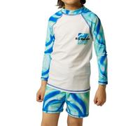 WISREMT Conjunto de Baño de Manga Larga para Niño 2 Piezas Rash Guard Swim Shirt with Quick Dry Beach Shorts Traje de baño Que Absorbe la Humedad UPF 50+ 5-16 Años S-5XL