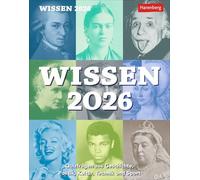Wissen Tagesabreißkalender 2026 - Quizfragen aus Geschichte, Politik, Kultur, Technik und Sport: Schlaue Fragen von A-Z in einem Tischkalender für ... und Aufhängen mit Quizfragen für Rätselfans