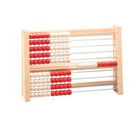 WISSNER® aktiv lernen - 100s Abacus rojo/blanco - RE-Wood®