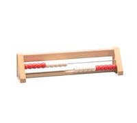 WISSNER® aktiv lernen - 20s Abacus rojo/blanco - RE-Wood®