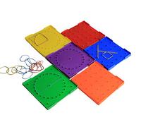 WISSNER® aktiv lernen - 6 tableros de geometría de doble cara (15 cm) - RE-Plastic®
