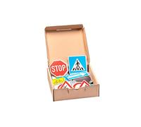 WISSNER- Juego de 64 señales de tráfico magnéticas, Multicolor, M (Wissner110510.135)