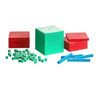 WISSNER Active Learning Montessori-Juego de 121 Piezas de Madera RE-Wood, en Caja de cartón, Multicolor