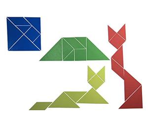 WISSNER® aktiv lernen - Tangram Puzzle magnético (28 partes) - RE-Plastic®