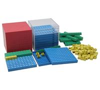 WISSNER- Continuo Active Learning Base Ten Set en el Rango numérico de 1000, RE-Plastic°, en Caja de cartón con guía, Multicolor, M (039598.000)